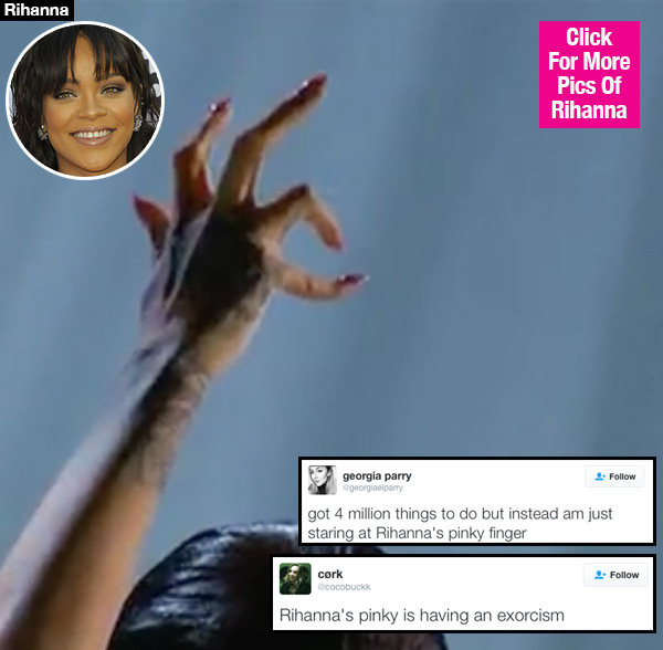 Rihanna Pinky Finger