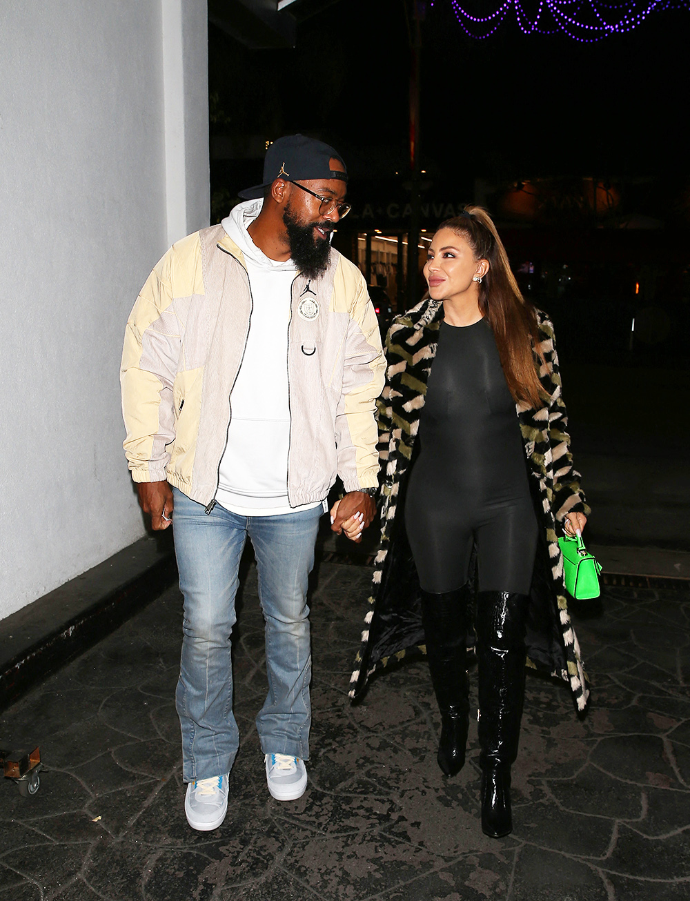 Larsa Pippen Marcus Jordan Hold Hands Date MEGA