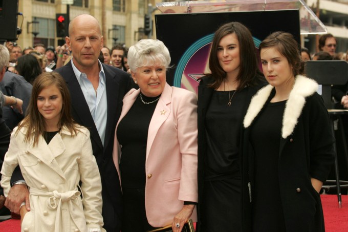 Tallulah Willis at her dad’s Hollywood Star ceremony