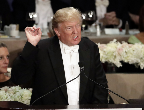 Hillary Clinton Donald Trump Charity Dinner Pics