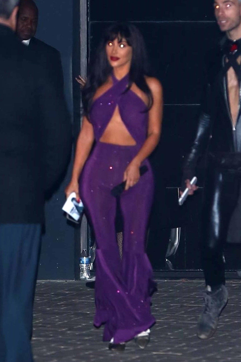 *EXCLUSIVE* Kim Kardashian leaves a halloween party in LA