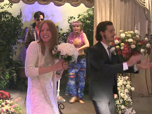 Mia Goth Shia LaBeouf Wedding Pics