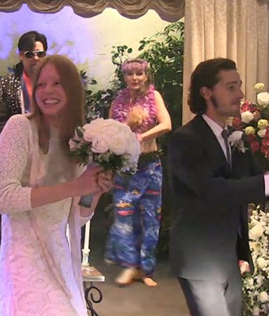 Mia Goth Shia LaBeouf Wedding Pics