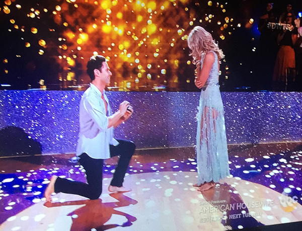 Sasha Farber & Girlfriend Emma Slater Engaged on 'DWTS' on October 4, 2016 (Courtesy of Twitter)