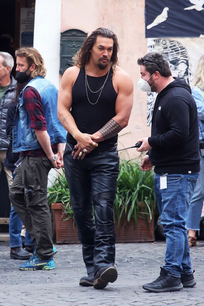 Jason Momoa Films ‘Fast 10’ In Rome