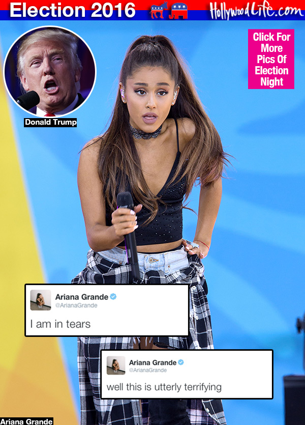 Ariana Grande Cries Donald Trump President