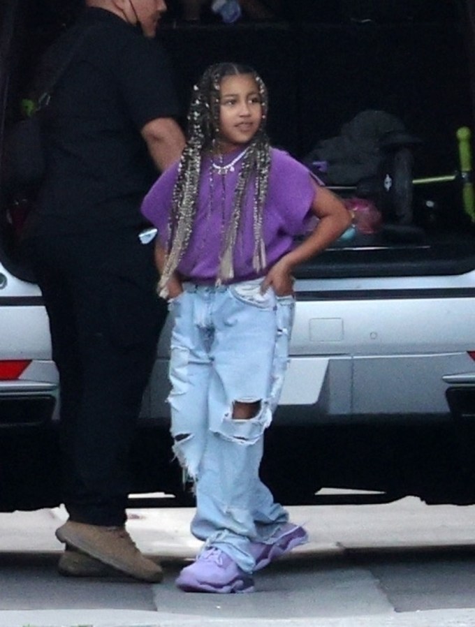 North West Spends Time With Dad, Kanye