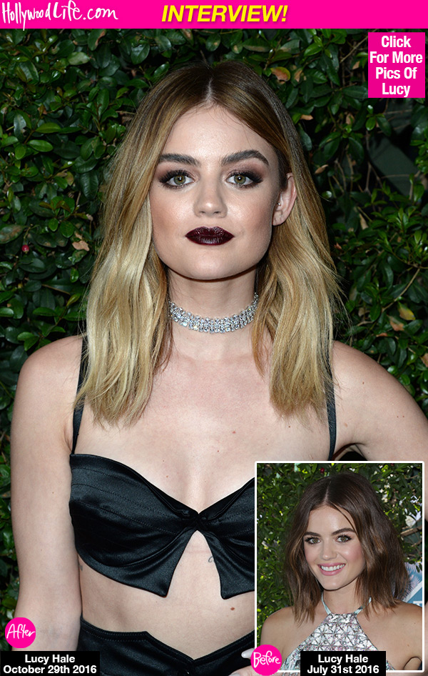 Lucy Hale New Blonde Hair