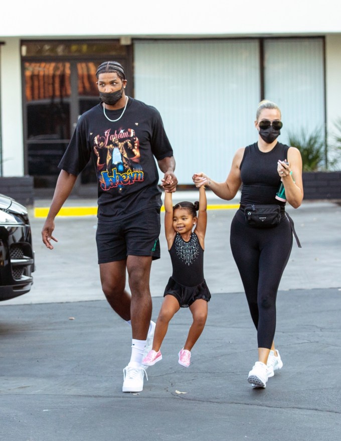 True Leaves Dance Class With Mom, Khloe, and Dad, Tristan Thompson