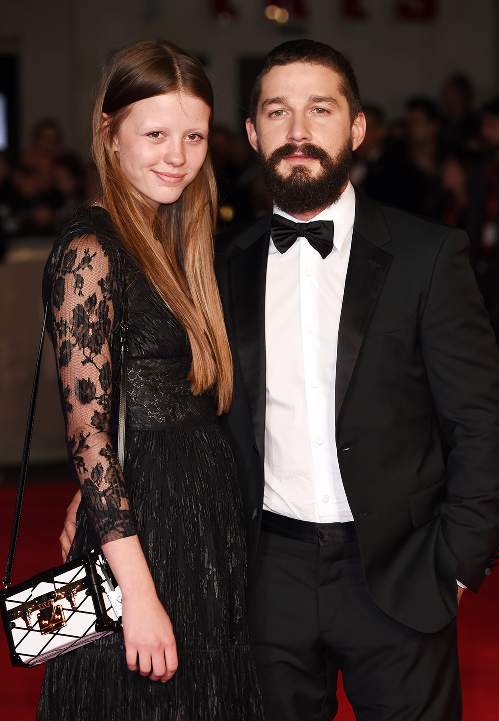 Shia LaBeouf and Mia Goth
'Fury' film premiere, 58th BFI London Film Festival, London, Britain - 19 Oct 2014