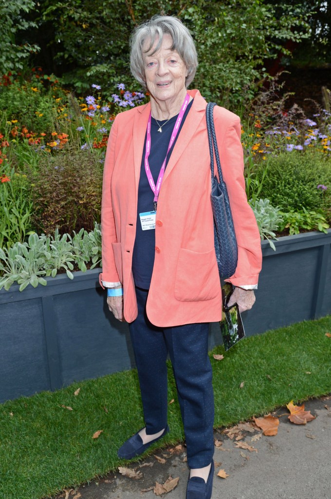 Maggie Smith at the 2021 Chelsea Flower Show