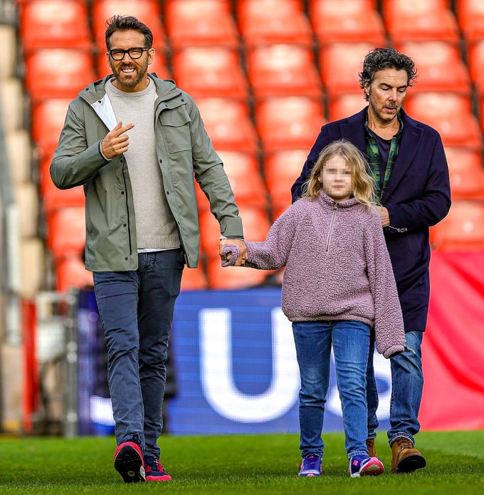 Ryan Reynolds With His Daughter, James