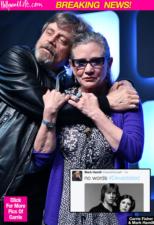 Mark Hamill Mourns Carrie Fisher