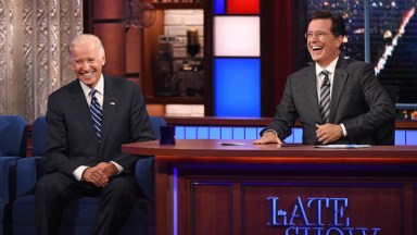 Joe Biden Stephen Colbert