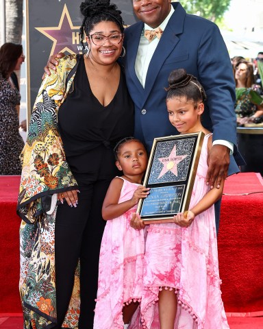 (L-R) Feleecia Thompson and Kenan Thompson, alongside his children Georgia and Gianna
Kenan Thompson honored with star on the Hollywood Walk of Fame, Los Angeles, California, USA - 11 Aug 2022