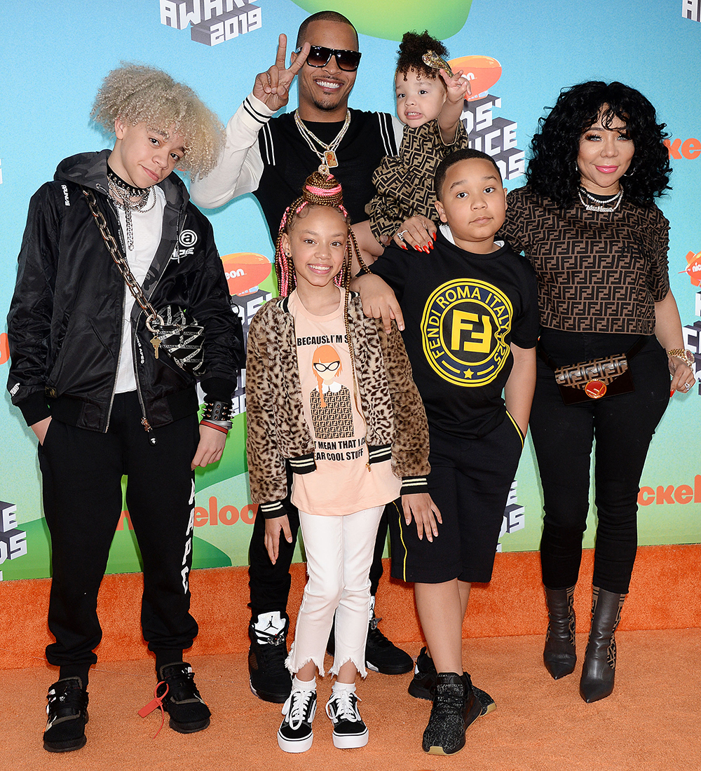 T I, Tameka Harris, Clifford Joseph Harris III, Heiress Diana Harris and Major Philant HarrisNickelodeon Kids' Choice Awards, Los Angeles, USA - 23 Mar 2019