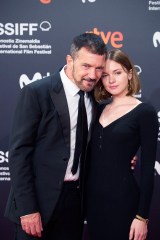 Red Carpet Opening Ceremony during 69th San Sebastian International Film Festival at Kursaal Palace on September 17, 2021 in Donostia / San Sebastian, Spain. 17 Sep 2021 Pictured: Antonio Banderas, Stella del Carmen. Photo credit: MEGA TheMegaAgency.com +1 888 505 6342 (Mega Agency TagID: MEGA787755_015.jpg) [Photo via Mega Agency]