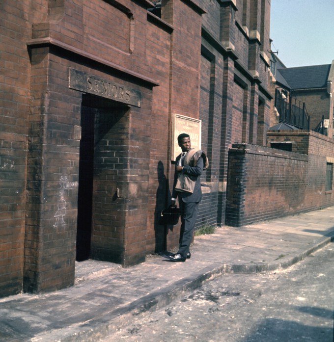 Sidney Poitier Walks Around