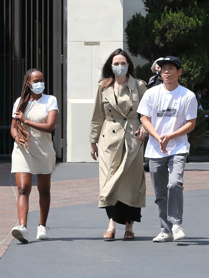 Angelina Jolie Shops With Zahara & Son Pax