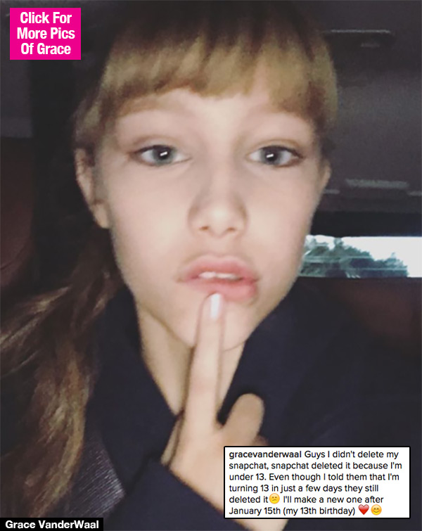Grace VanderWaal Snapchat Deleted