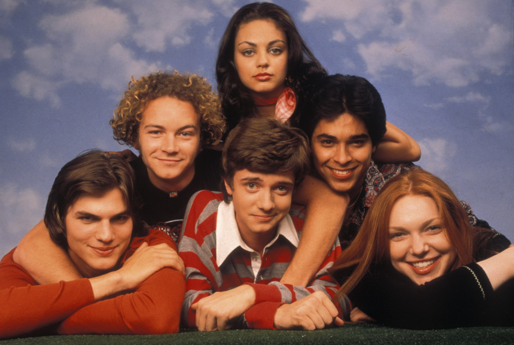 Editorial use only. No book cover usage.
Mandatory Credit: Photo by Robert Sebree/20th Century Fox/Kobal/Shutterstock (5882121k)
Mila Kunis, Danny Masterson, Wilmer Valderrama, Ashton Kutcher, Topher Grace, Laura Prepon
That '70S Show - 1998
20th Century Fox
USA
TV Portrait