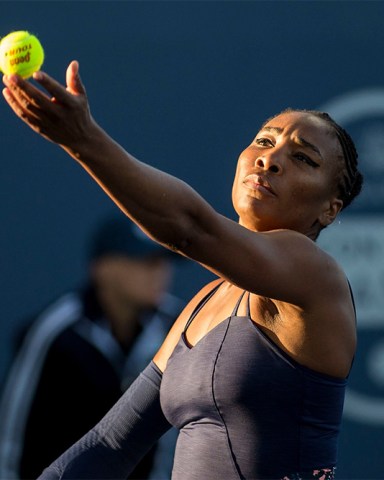 Venus Williams (USA) in action where she was defeated by Bethanie Mattek-Sands (USA) 6-7, 6-3, 6-1 in the first round of the Mubadala Silicon Valley Classic at San Jose State in San Jose, California. Â©Mal Taam/TennisClix/CSM
Tennis Mubadala Silicon Valley Classic  2019, San Jose, USA - 30 Jul 2019