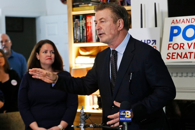 Alec Baldwin is seen at a political event