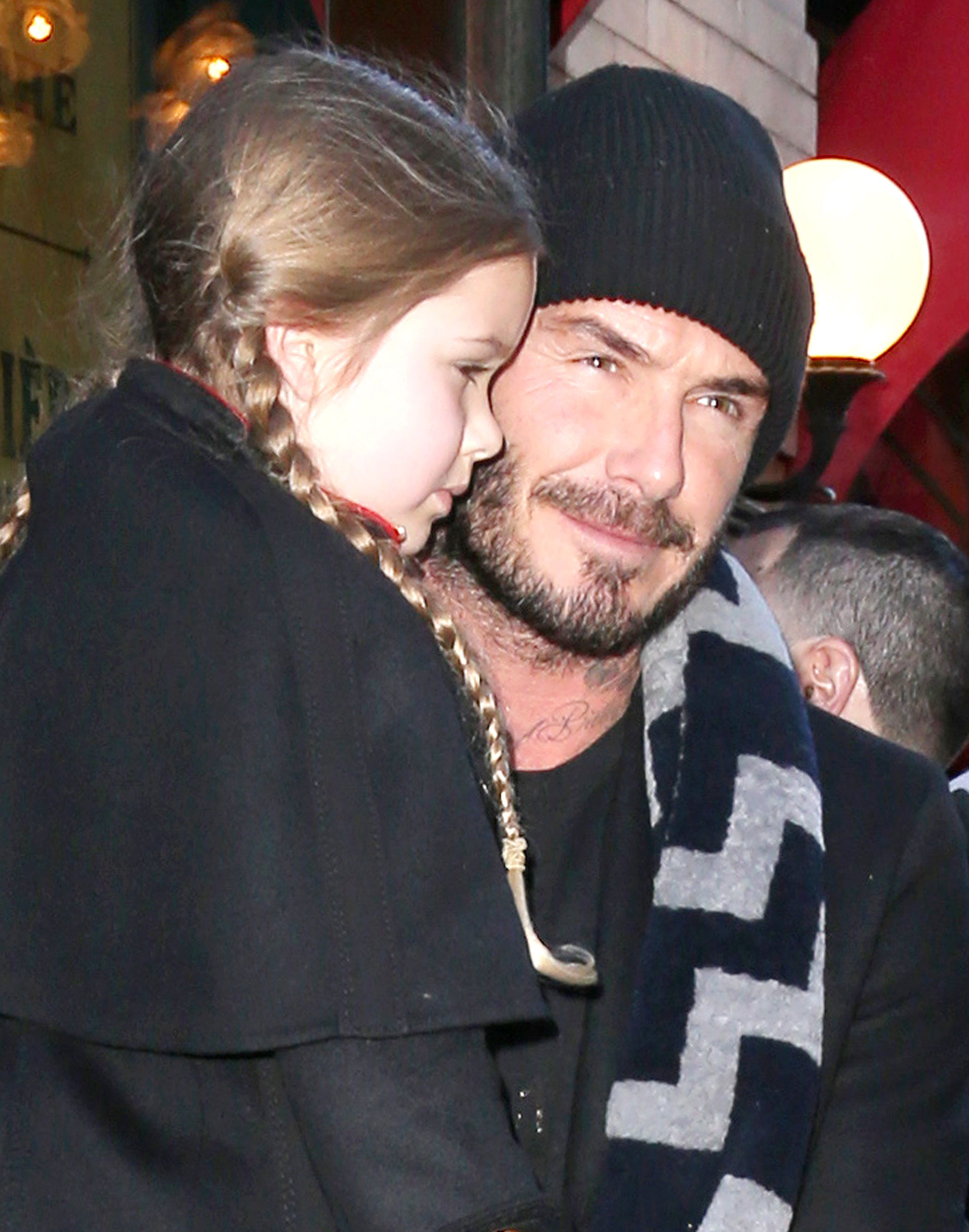 The Beckhams out and about, New York, America - 14 Feb 2016