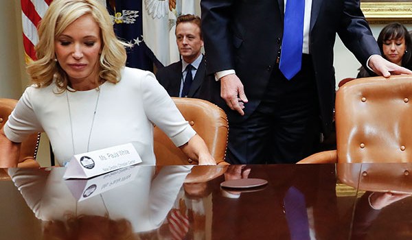 Donald Trump Checking Out Paula White