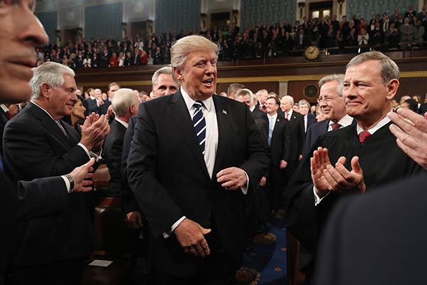 Donald Trump Congressional Address Pics