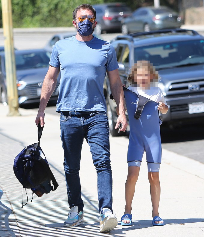 Ben Affleck Takes His Son Samuel To Swim Class