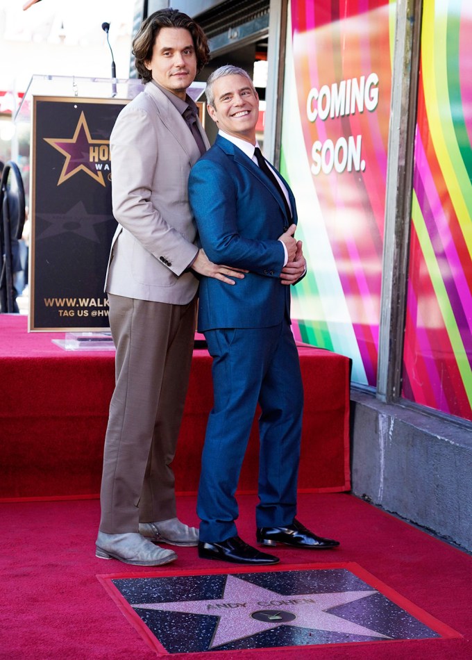 John Mayer at Andy Cohen’s Walk of Fame Ceremony