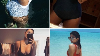 Celebrities One-Piece Swimsuits