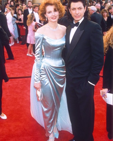 GEENA DAVIS AND JEFF GOLDBLUM
Academy Awards, Los Angeles, America - 1989