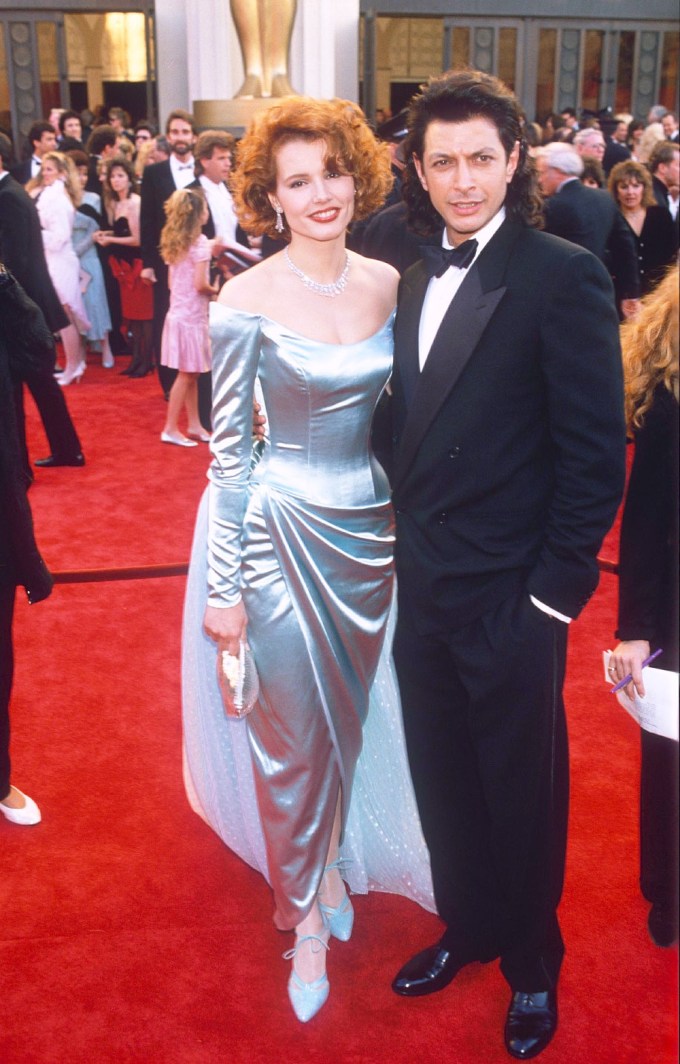 Jeff Goldblum & Geena Davis at the Oscars