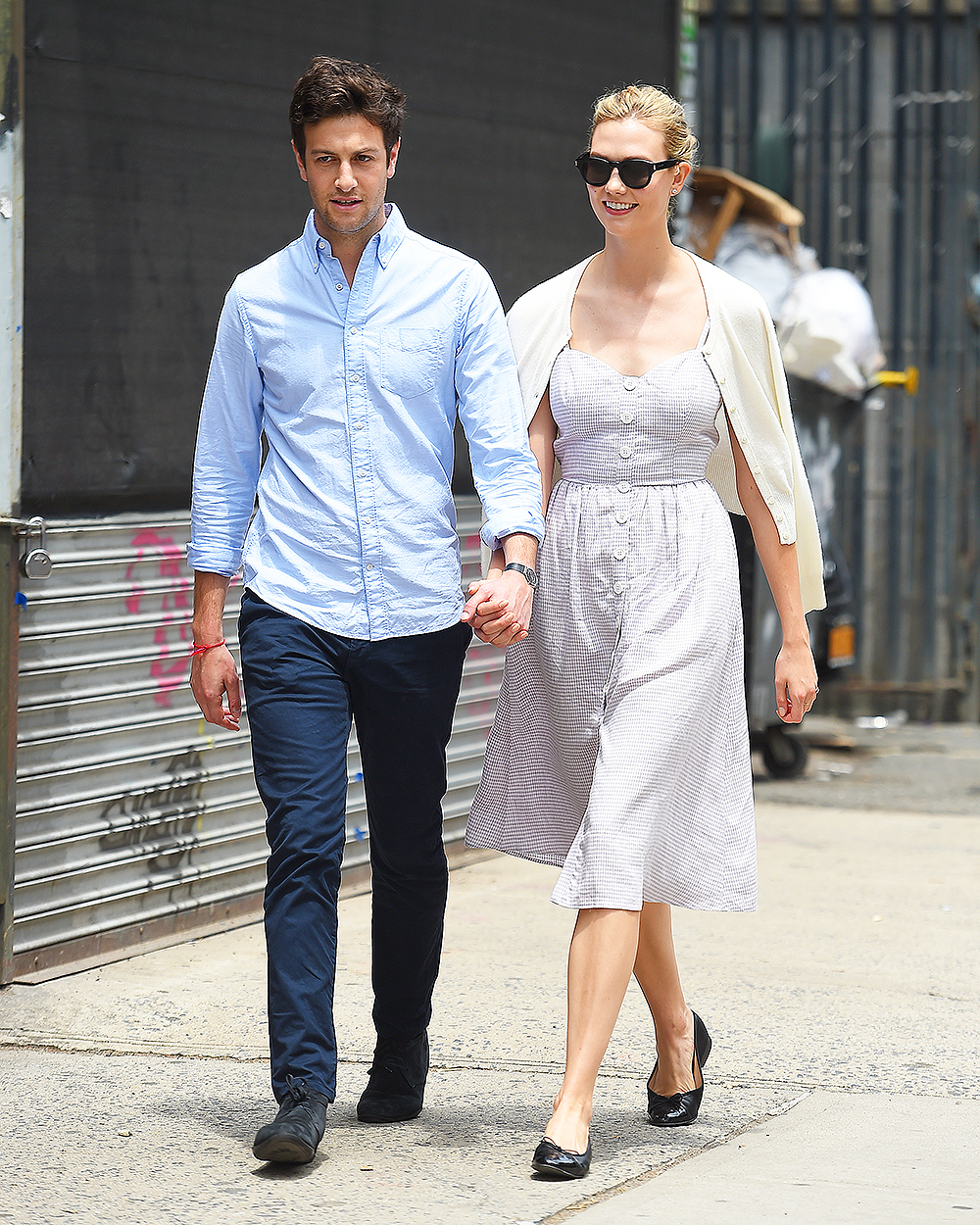 Karlie Kloss and Joshua Kushner seen holding hands in Soho,New York City