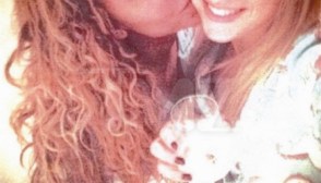 Mel B Kisses Nanny Lorraine Gilles