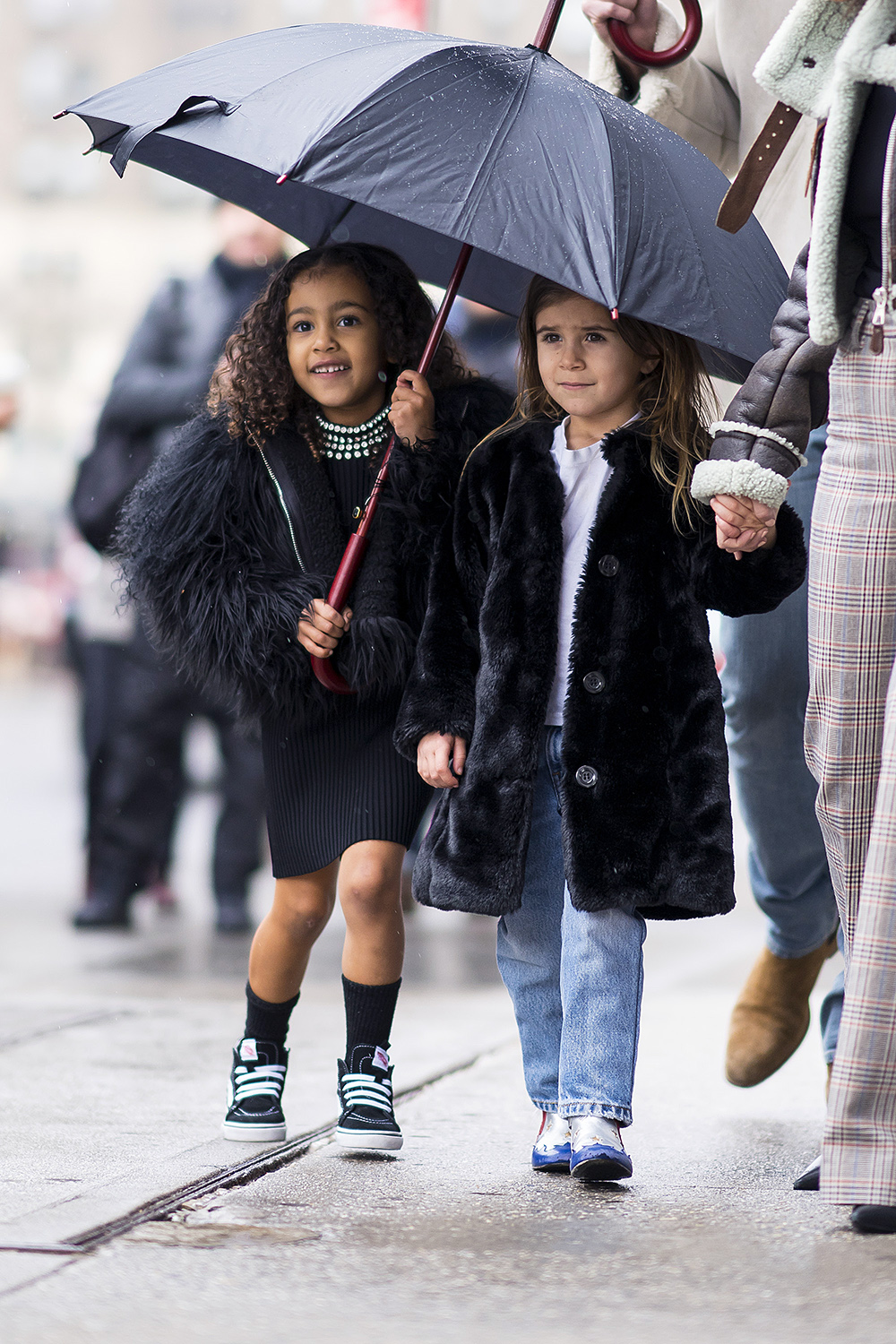 Kourtney Kardashian her daughter Penelope Disick and niece North West walking around Central Park with Simon HuckPictured: Penelope Disick,North West,Kourtney KardashianPenelope DisickNorth WestSimon HuckRef: SPL1654915 040218 NON-EXCLUSIVEPicture by: SplashNews.comSplash News and PicturesLos Angeles: 310-821-2666New York: 212-619-2666London: 0207 644 7656Milan: 02 4399 8577photodesk@splashnews.comWorld Rights