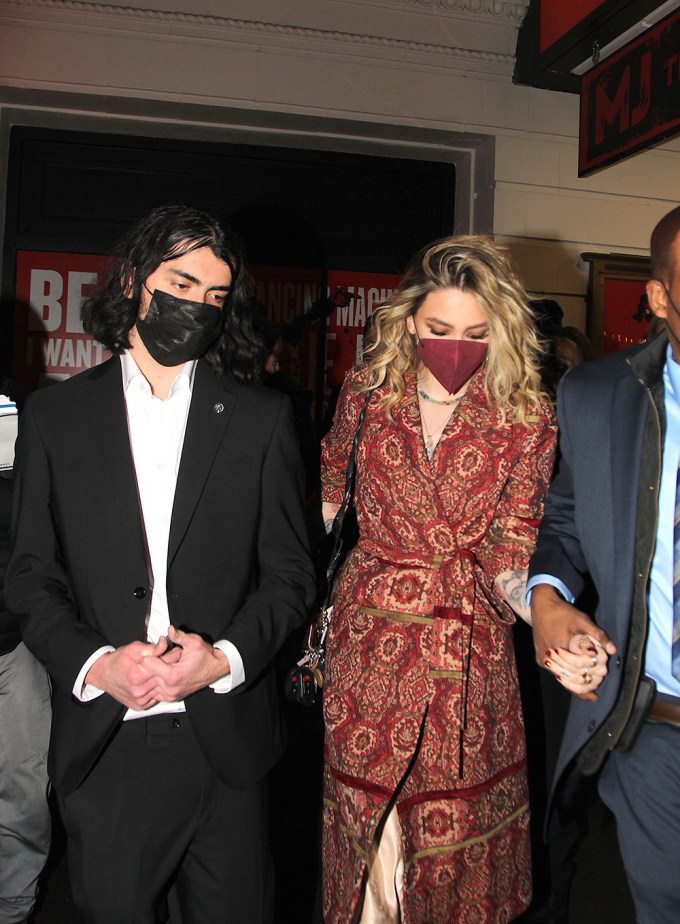 Blanket & Paris Jackson at a Broadway Show