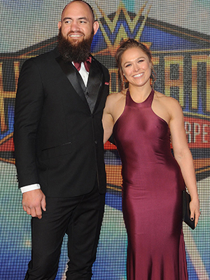 Travis Browne and Ronda RouseyWWE Hall Of Fame Induction, New Orleans, USA - 06 Apr 2018
