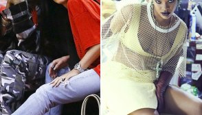 Travis Scott Kylie Jenner Rockets Game Rihanna