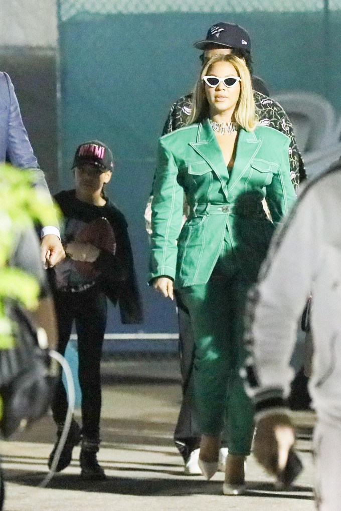 Beyonce & Blue Leave Super Bowl 2020