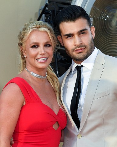 Britney Spears and Sam Asghari
'Once Upon a Time in Hollywood' film premiere, Arrivals, TCL Chinese Theatre, Los Angeles, USA - 22 Jul 2019