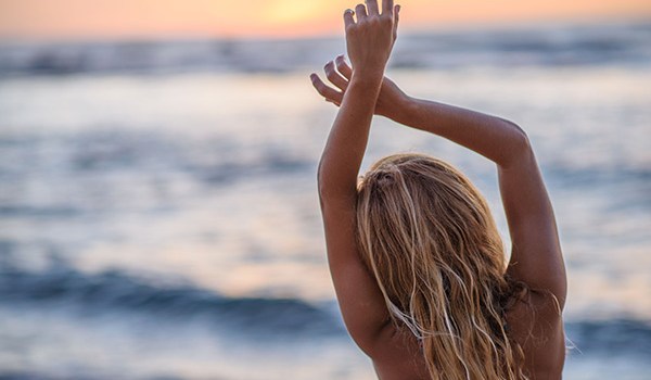 Blonde Girl On The Beach