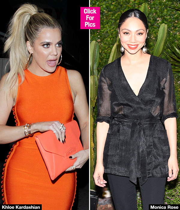 khloe kardashian orange dress monica rose stylist