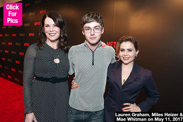 Lauren Graham Miles Heizer Mae Whitman