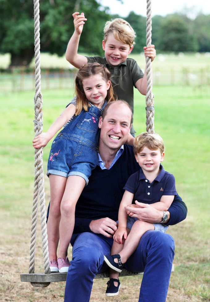 Prince William with his kids