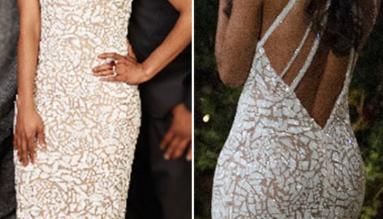 rachel lindsay white dress halter gown backless bachelorette premiere