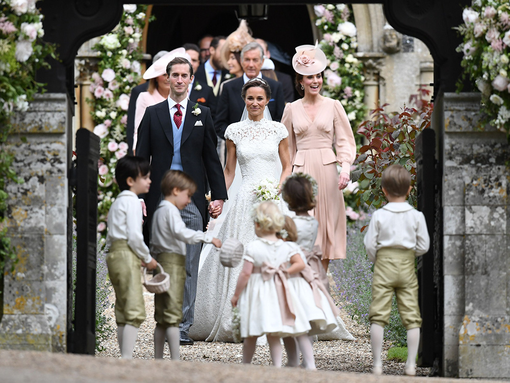 James Matthews, Pippa Middleton and Catherine Duchess of CambridgeWedding of James Matthews and Pippa Middleton, St Mark's Church, Englefield, UK - 20 May 2017