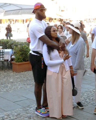 LeBron James spotted strolling e doing some luxury shopping in Portofino with wife Savannah. 09 Sep 2019 Pictured: LeBron James, Savannah James. Photo credit: Oliver Palombi / MEGA TheMegaAgency.com +1 888 505 6342 (Mega Agency TagID: MEGA499465_018.jpg) [Photo via Mega Agency]